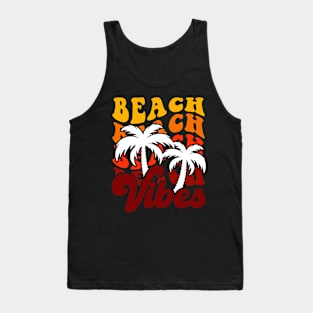 Beach Vibes T Shirt For Women Men T-Shirt Tank Top